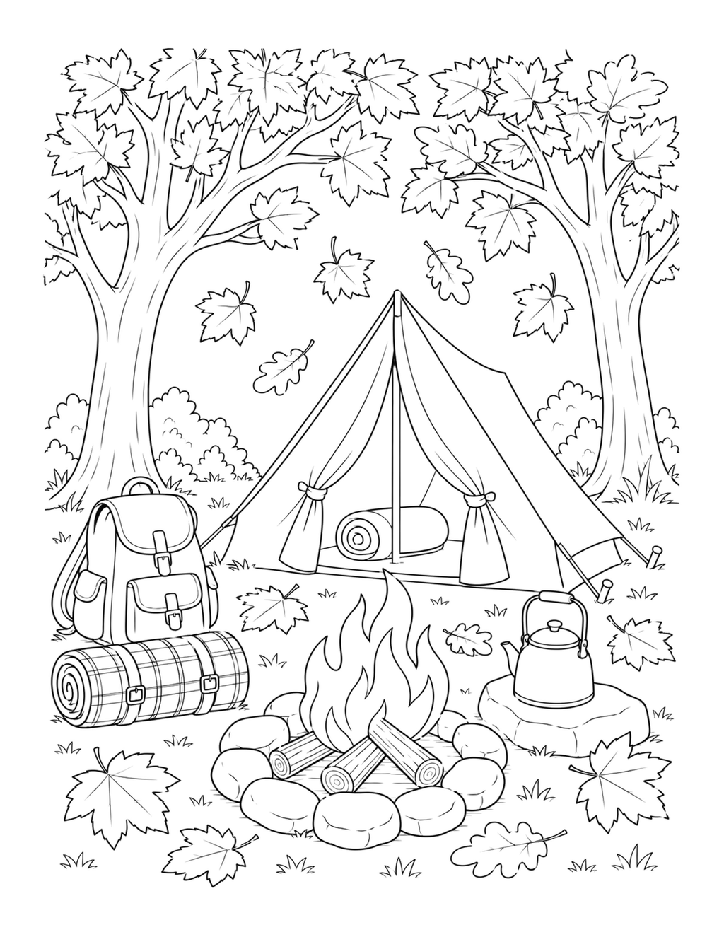 Cozy Autumn – Adult Coloring Book