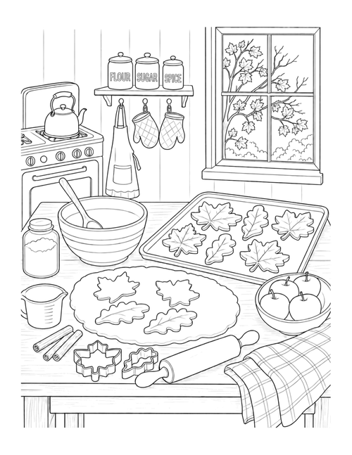 Cozy Autumn – Adult Coloring Book