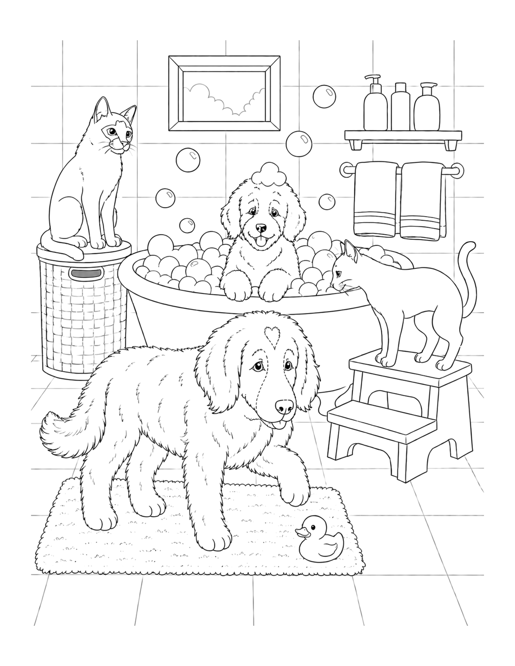 The Adventures of Chloe and Cash – Coloring Book