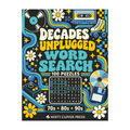 Decades Unplugged Word Search by Misty Clover Press, front cover