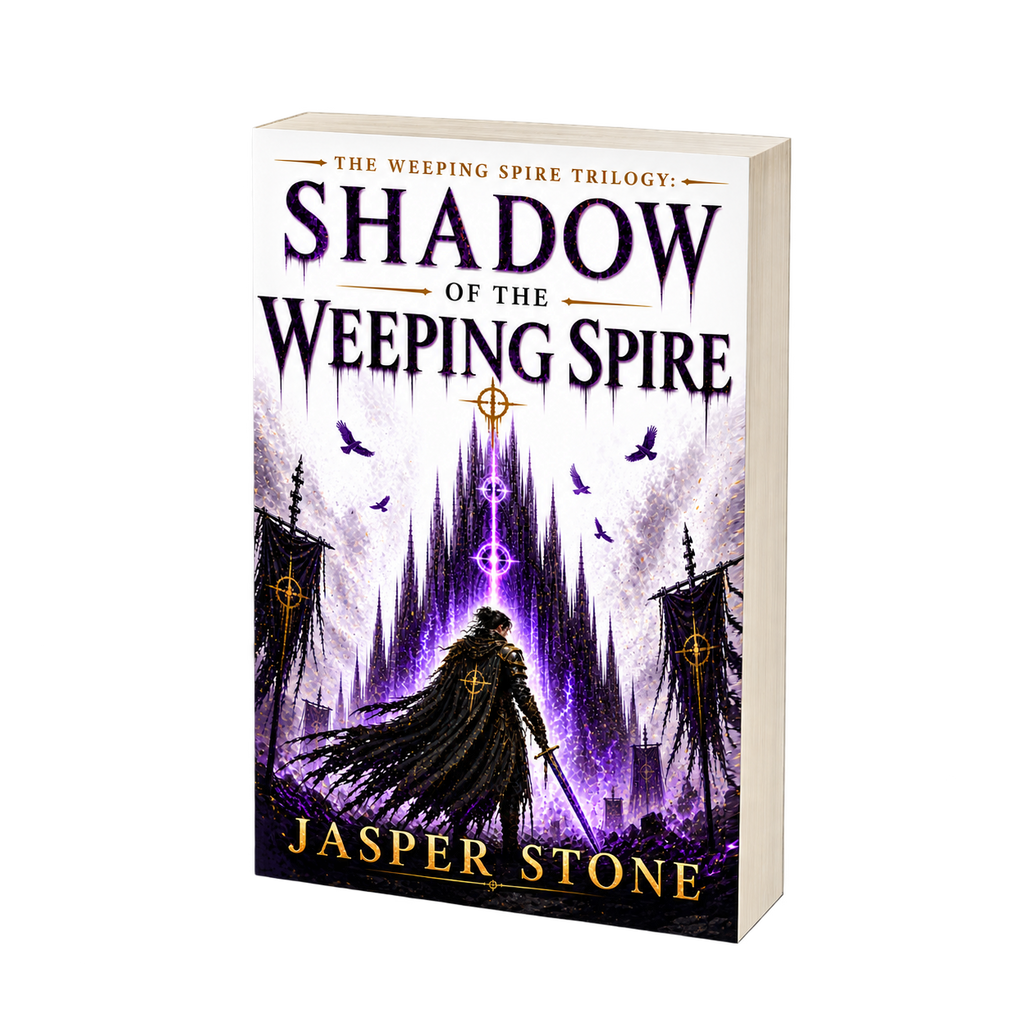 Shadow of the Weeping Spire by Jasper Stone — paperback cover