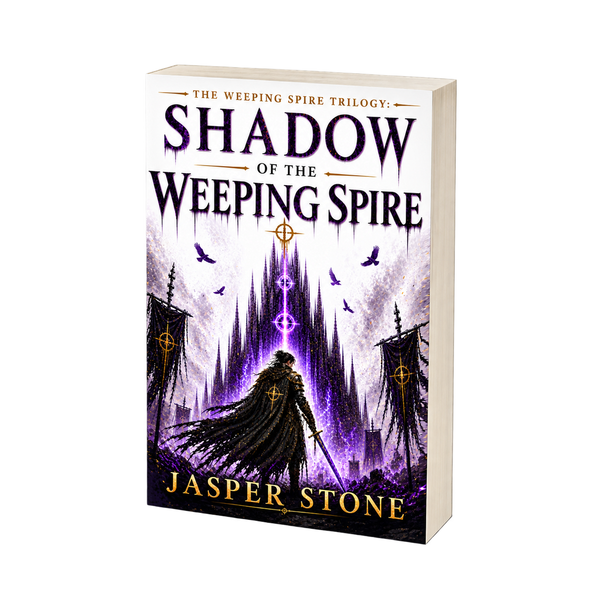 Shadow of the Weeping Spire by Jasper Stone — paperback cover