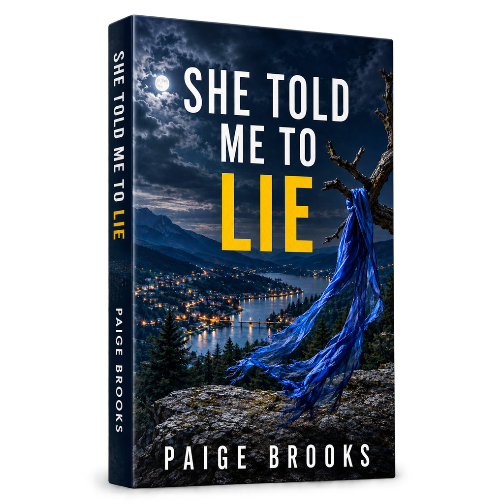 She Told Me to Lie by Paige Brooks paperback, enlarged view