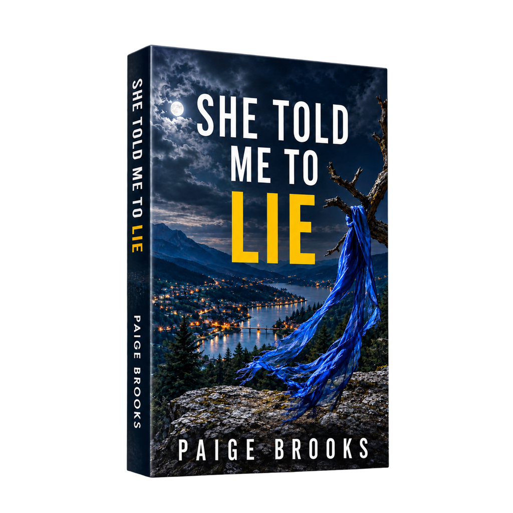She Told Me to Lie by Paige Brooks — paperback cover