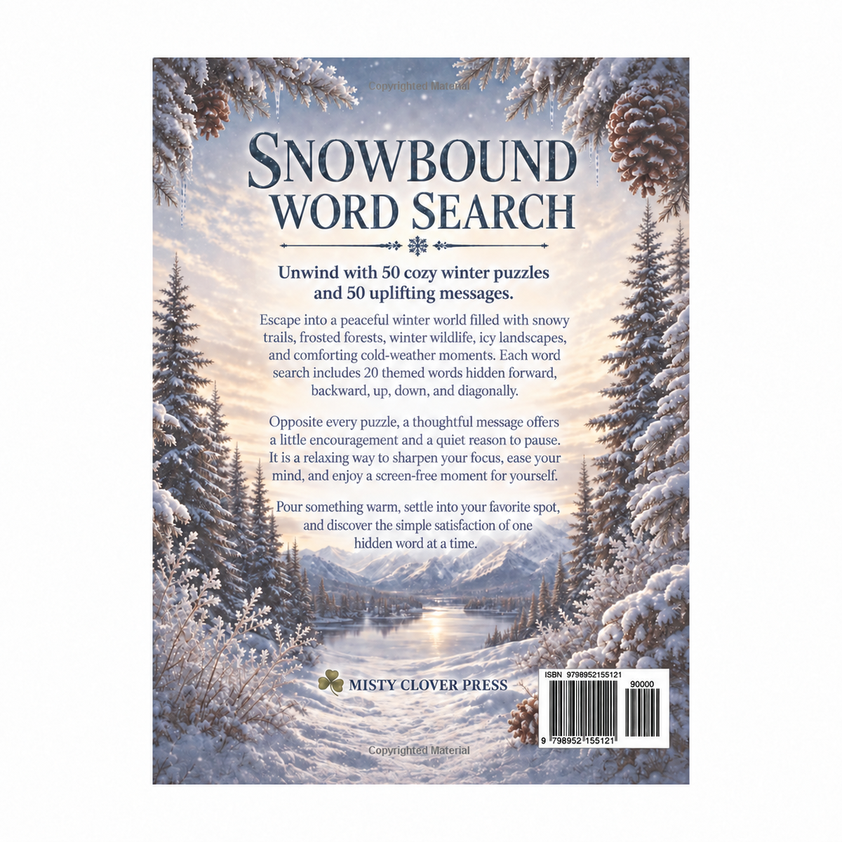 Snowbound – Word Search Puzzle — back cover